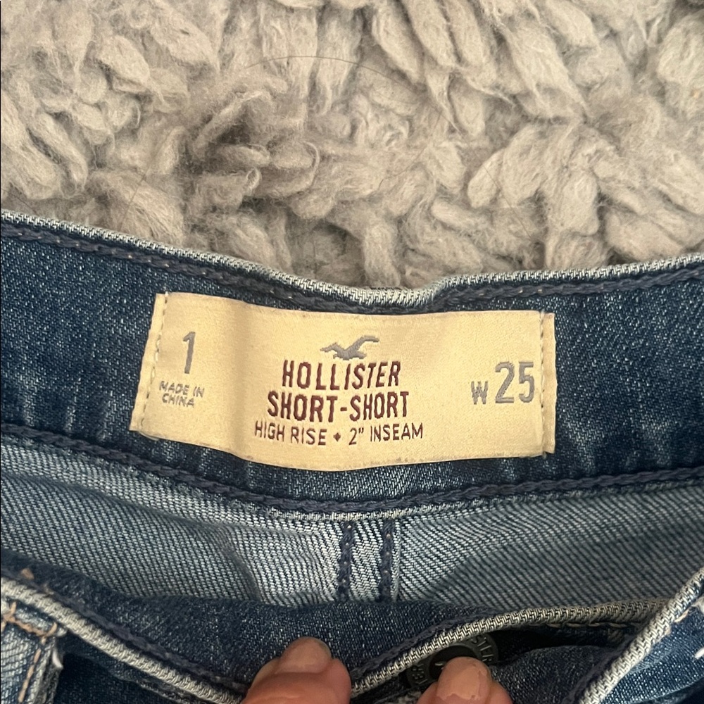 High Rise Denim Shorts - Picture 3 of 4